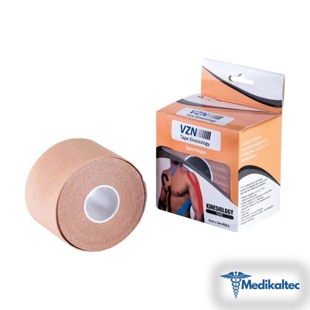 Medikaltec Ağrı Kinesio Bant Sporcu Ağrı Bandı 5cmx5m Ten Rengi Medikaltec3997 - Görsel 1 (Ön görünüm)